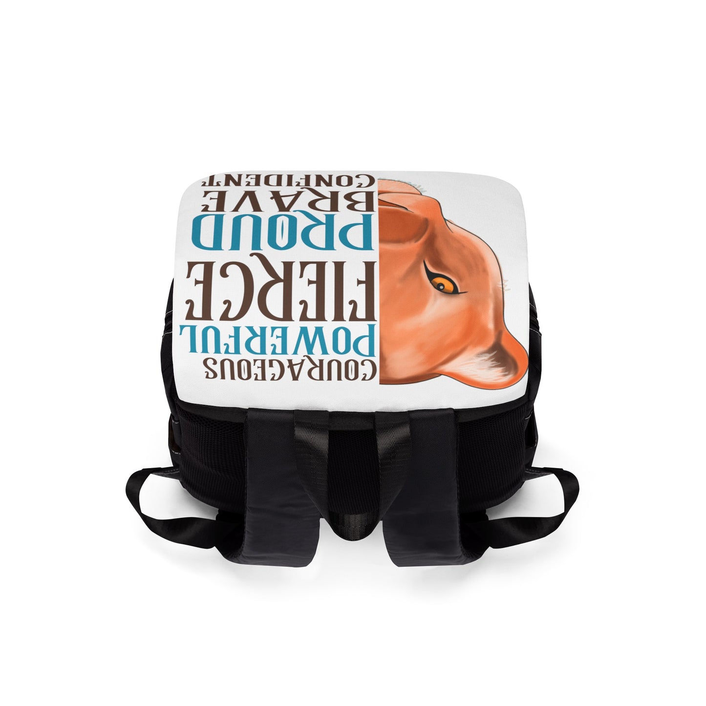 Courageous, Fierce, Powerful, Proud, Brave Confident Unisex Casual Shoulder Backpack