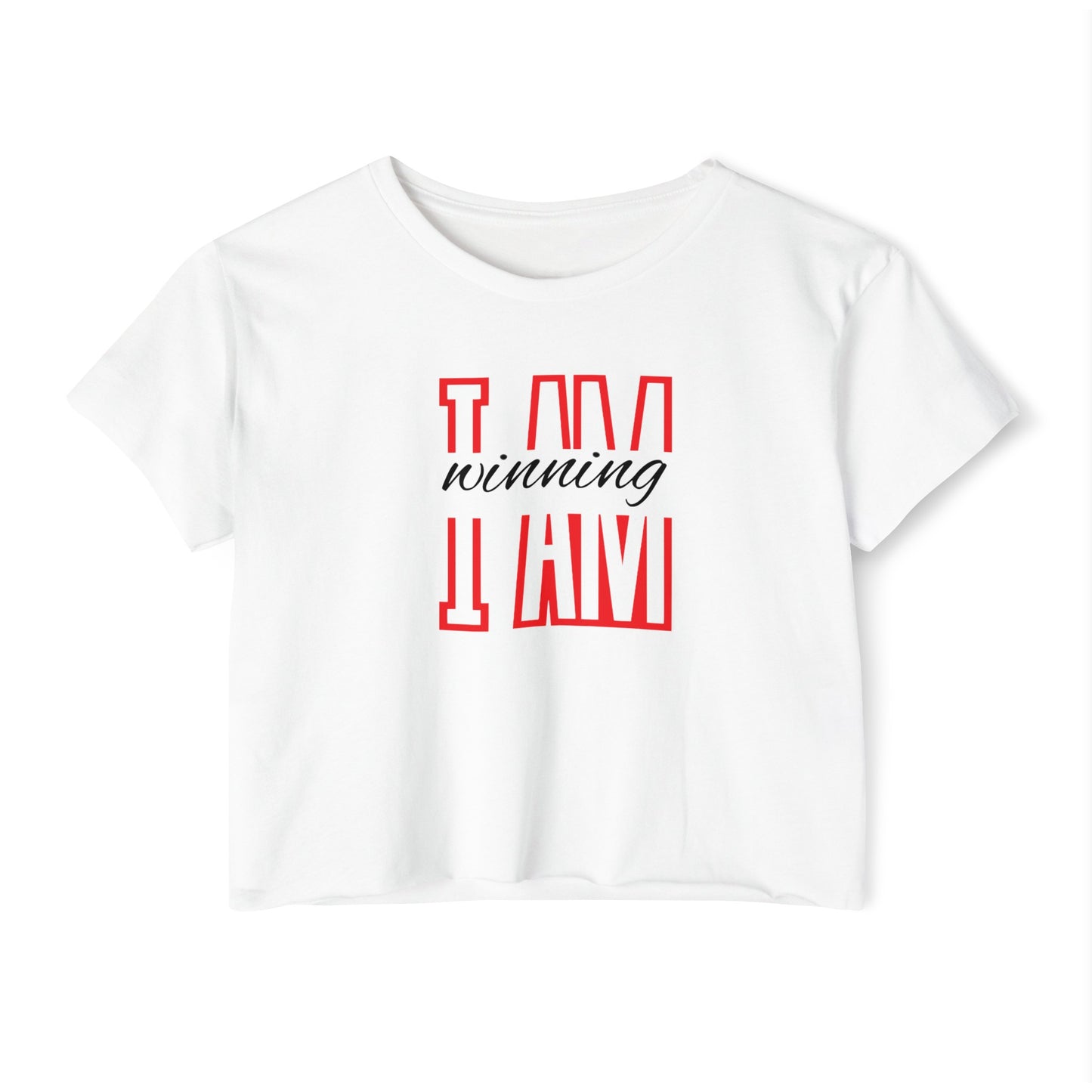 I AM Winning Women's Festival Crop Top