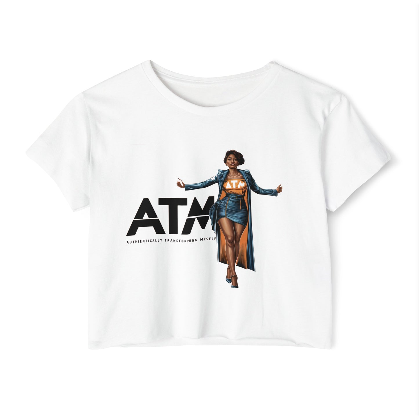 Authentically Transforming Myself Confidant Woman Women's Festival Crop Top