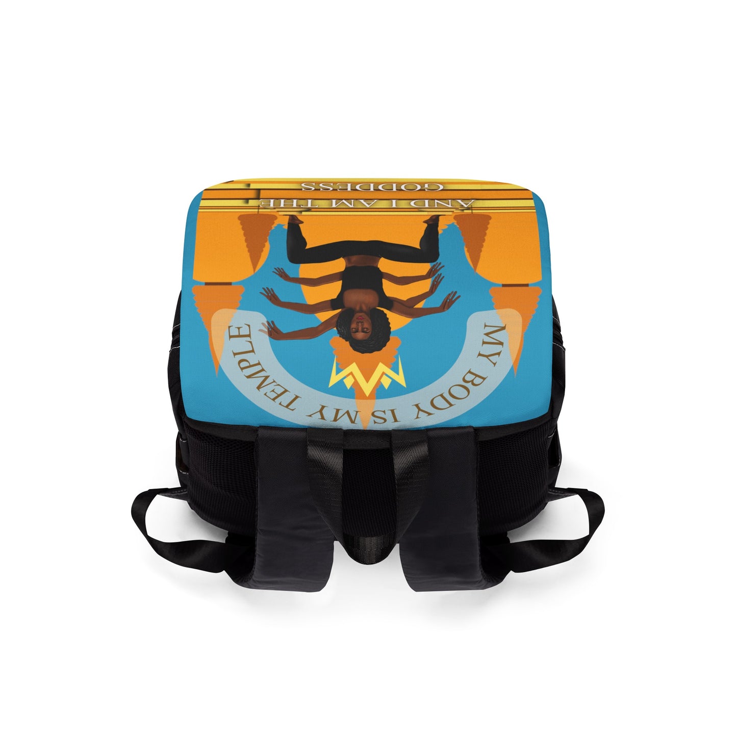 My Body Is My Temple Unisex Casual Shoulder Backpack