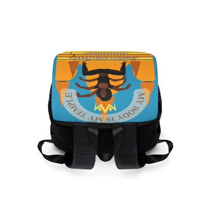 My Body Is My Temple Unisex Casual Shoulder Backpack