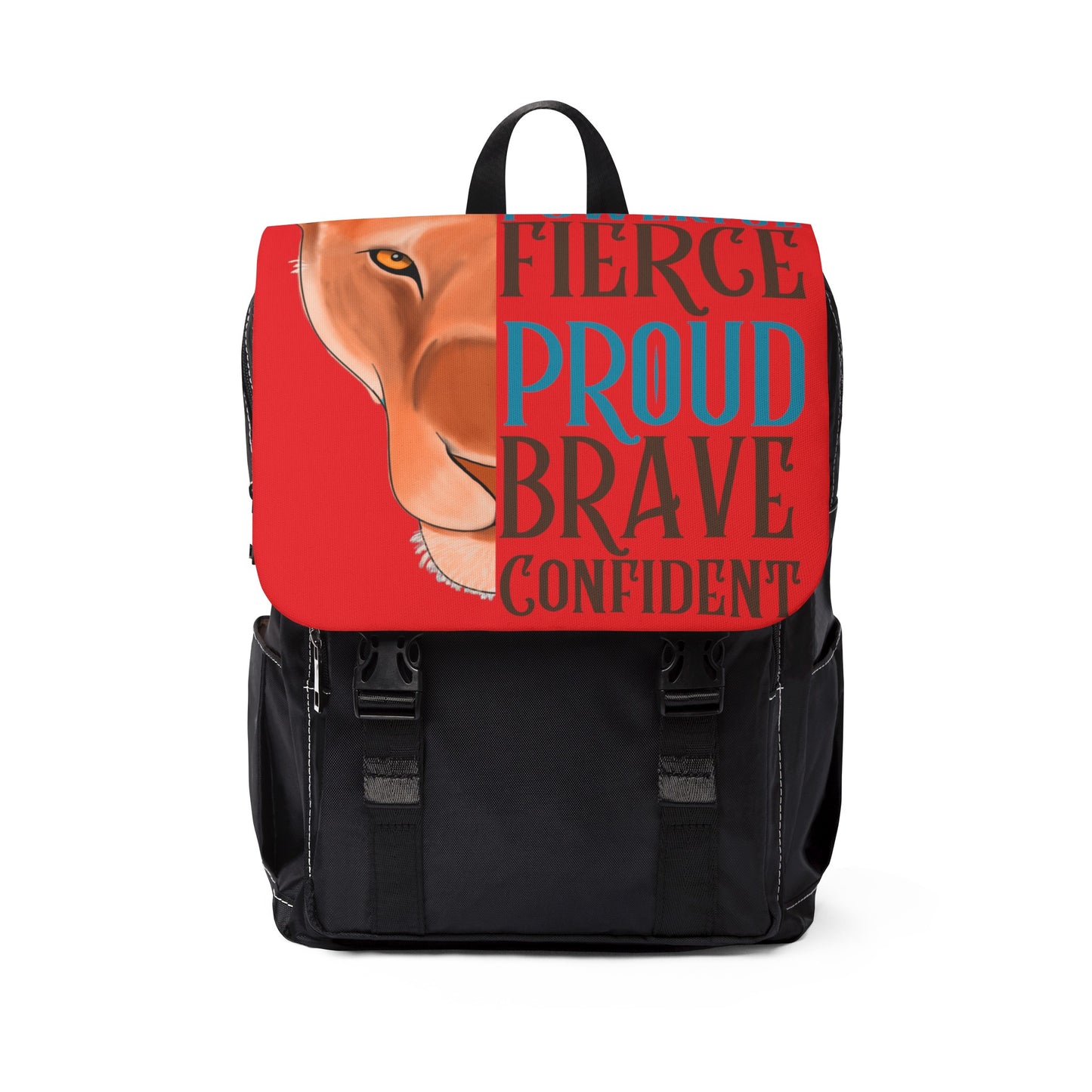Copy of Courageous, Fierce, Powerful, Proud, Brave Confident  Unisex Casual Shoulder Backpack