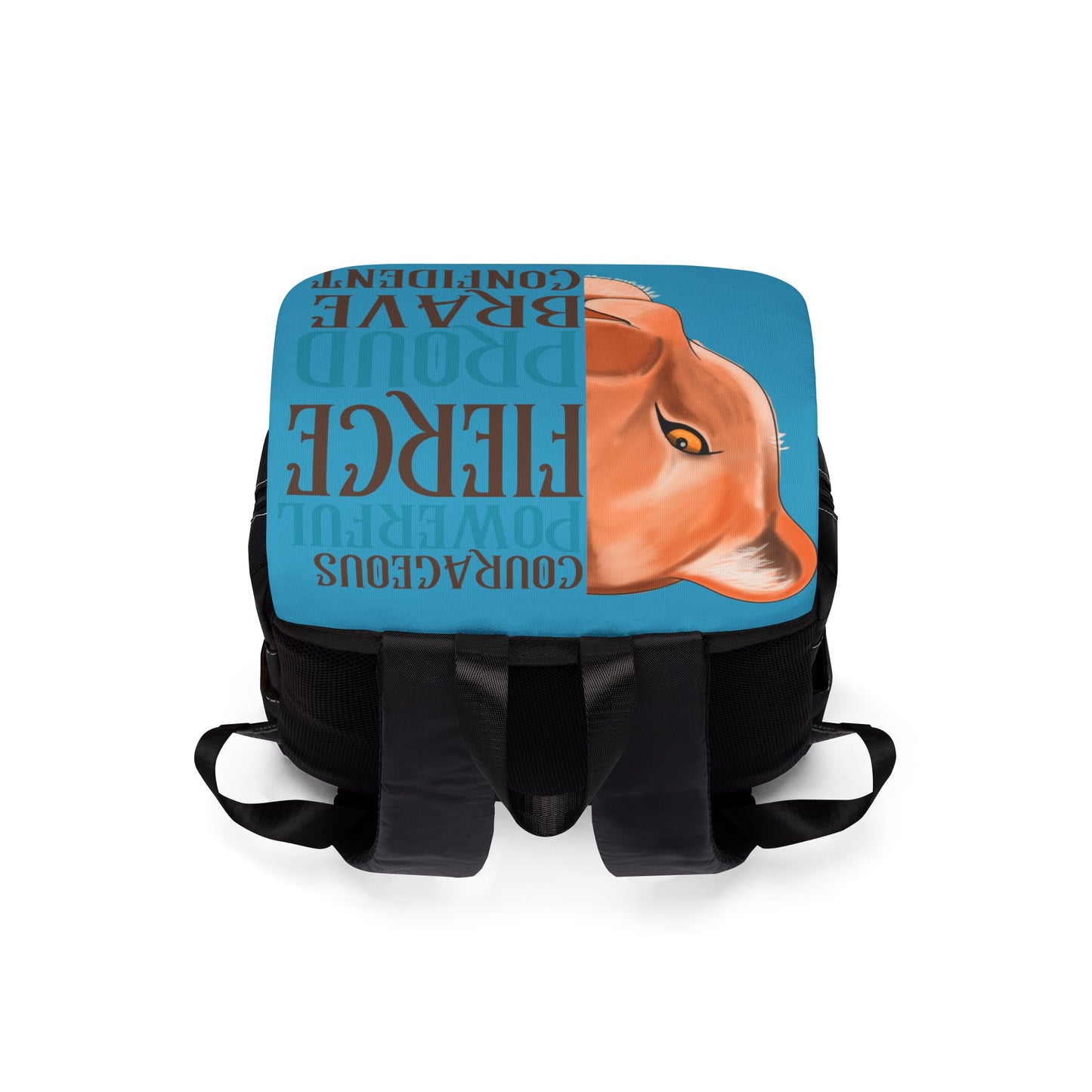 Courageous, Fierce, Powerful, Proud, Brave Confident  Unisex Casual Shoulder Backpack