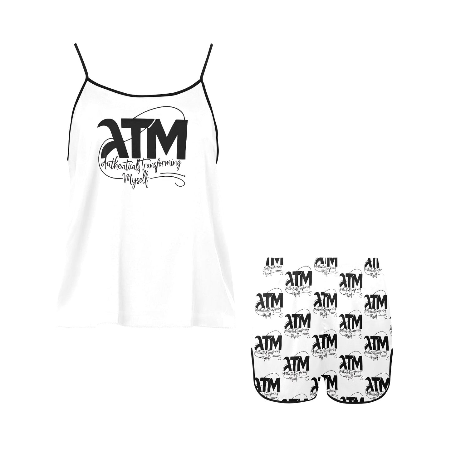 ATM- Authentically Transforming Myself Women's Spaghetti Strap Short Pajama Set