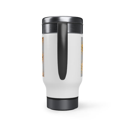 I Am Born to Be Free Stainless Steel Travel Mug with Handle, 14oz