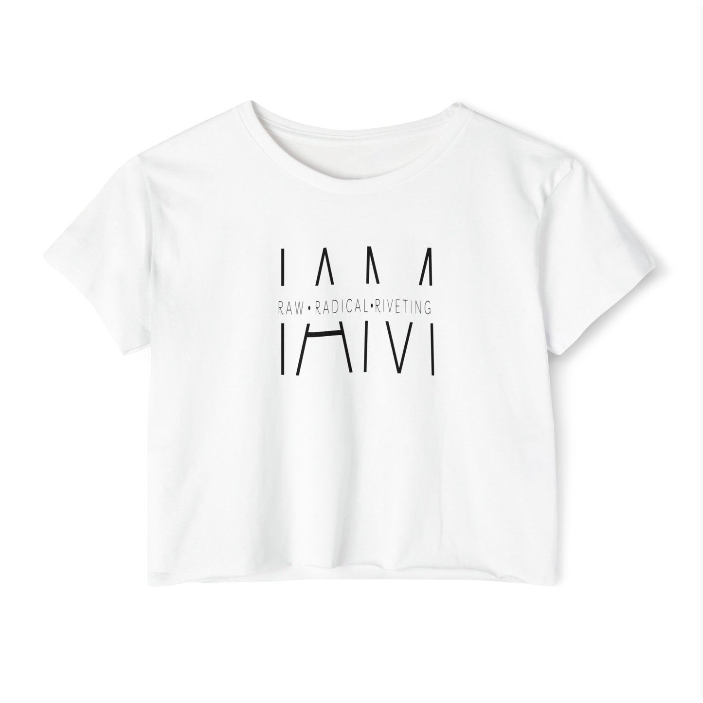 I AM Raw Radical Riveting Women's Festival Crop Top