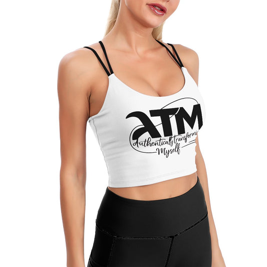 ATM- Authentically Transforming Myself Cute Cropped Yoga Tops for Women