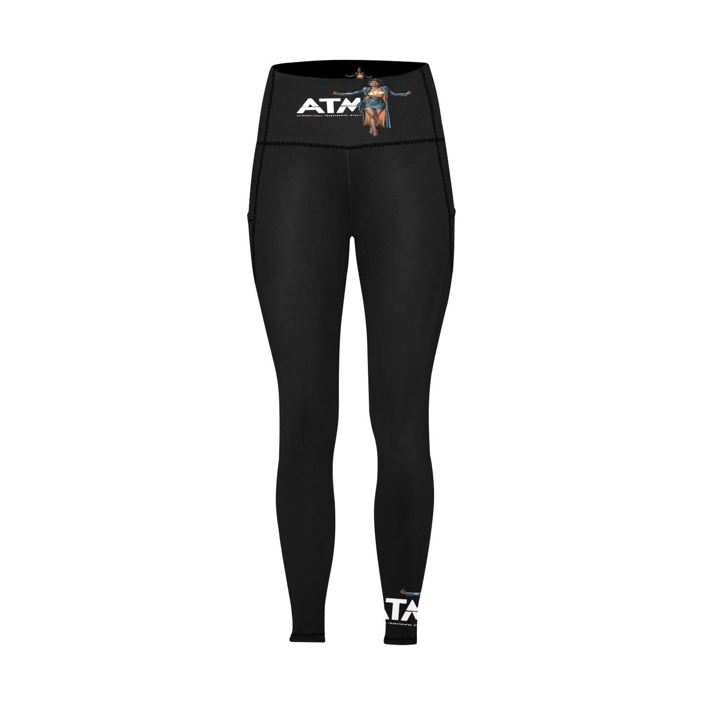 Authentically Transforming Myself Confidant Woman Leggings with Pockets