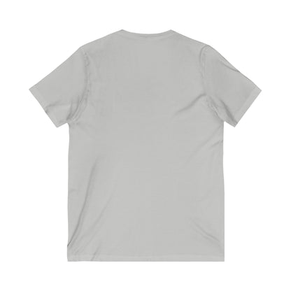 Authentically Transforming Myself Confident Woman Unisex Jersey Short Sleeve V-Neck Tee