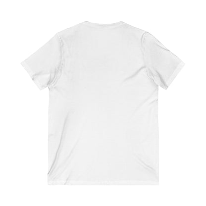 Authentically Transforming Myself Confident Woman Unisex Jersey Short Sleeve V-Neck Tee