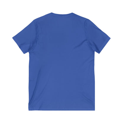 Authentically Transforming Myself Confident Woman Unisex Jersey Short Sleeve V-Neck Tee