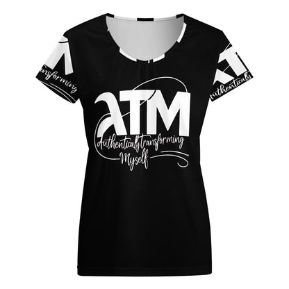 ATM- Authentically Transforming Myself V-neck short sleeve T-shirt