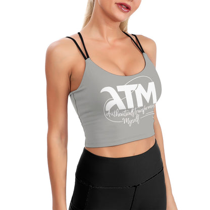 ATM- Authentically Transforming Myself Cute Cropped Yoga Tops for Women