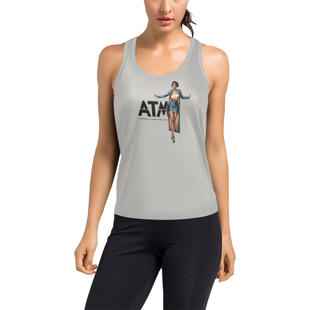 Authentically Transforming Myself Confidant Woman Women's Racerback Tank Top