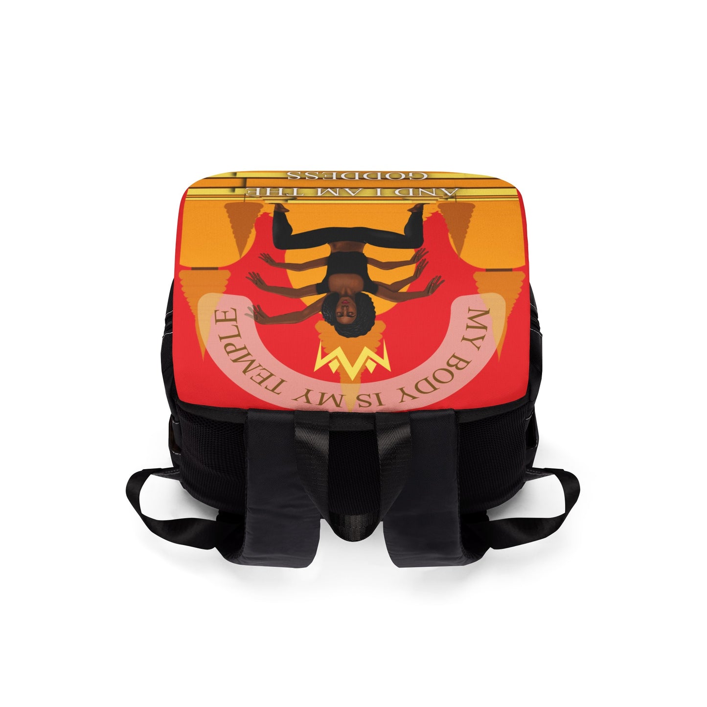 My Body Is My Temple  Unisex Casual Shoulder Backpack