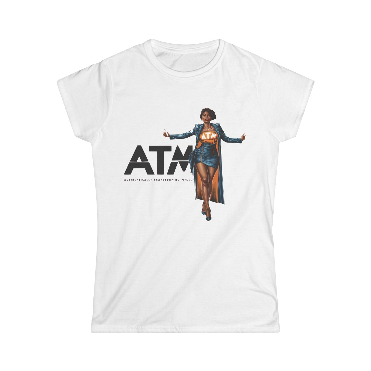 Authentically Transforming Myself Confidant Woman Women's Softstyle Tee