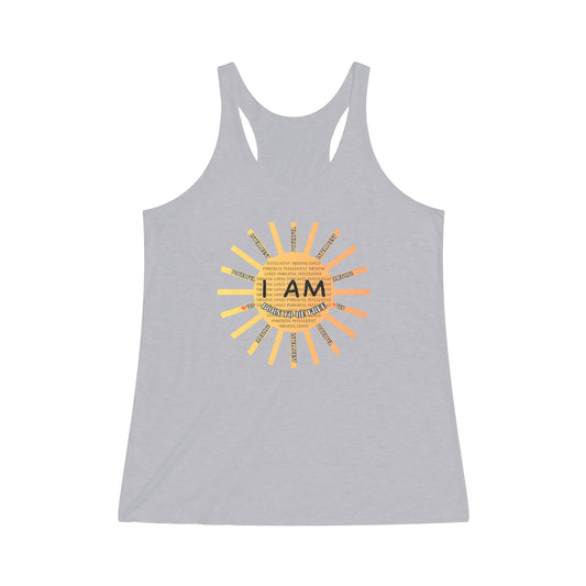 I Am  Born to Be Free Women's Tri-Blend Racerback Tank