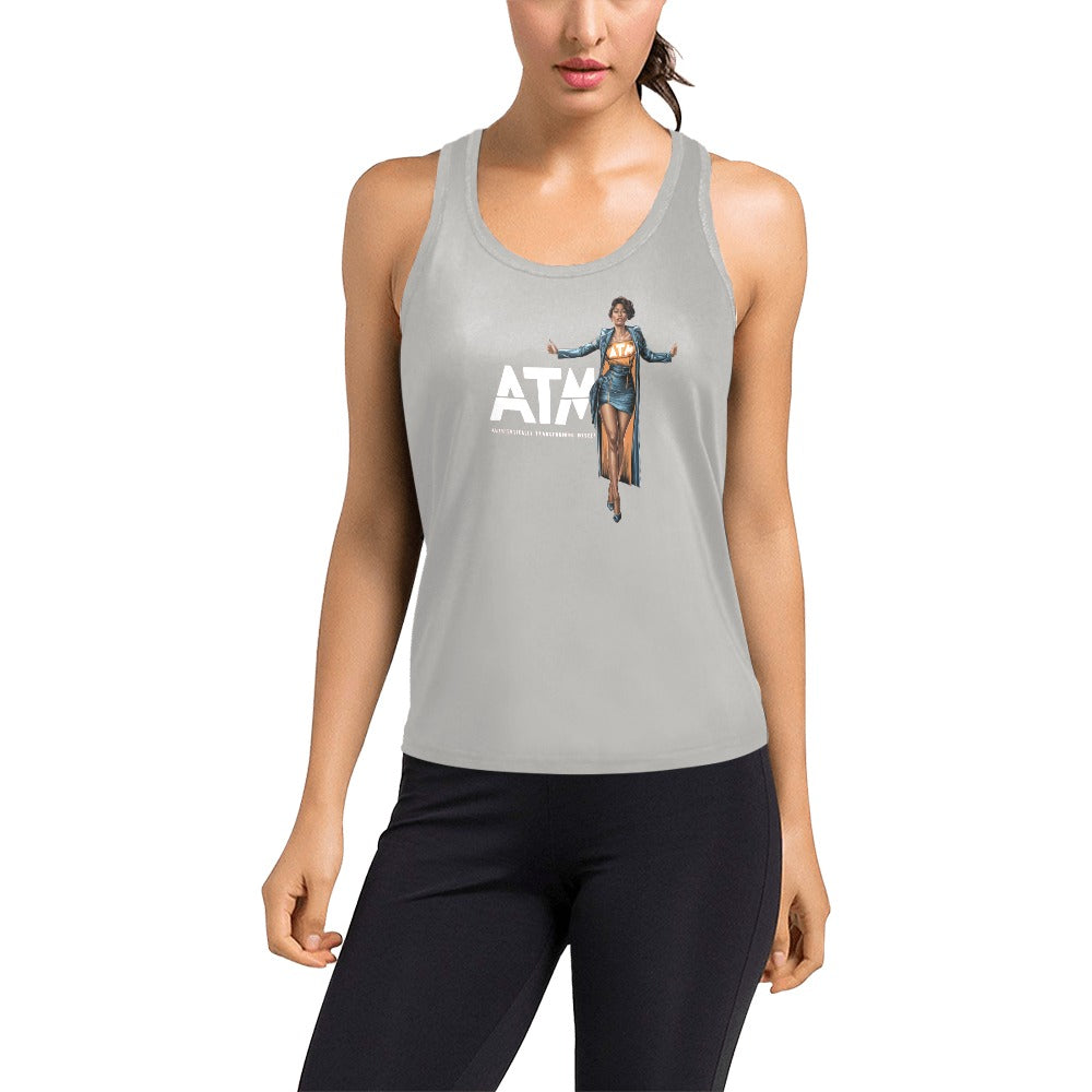 Authentically Transforming Myself Confidant Woman Women's Racerback Tank Top