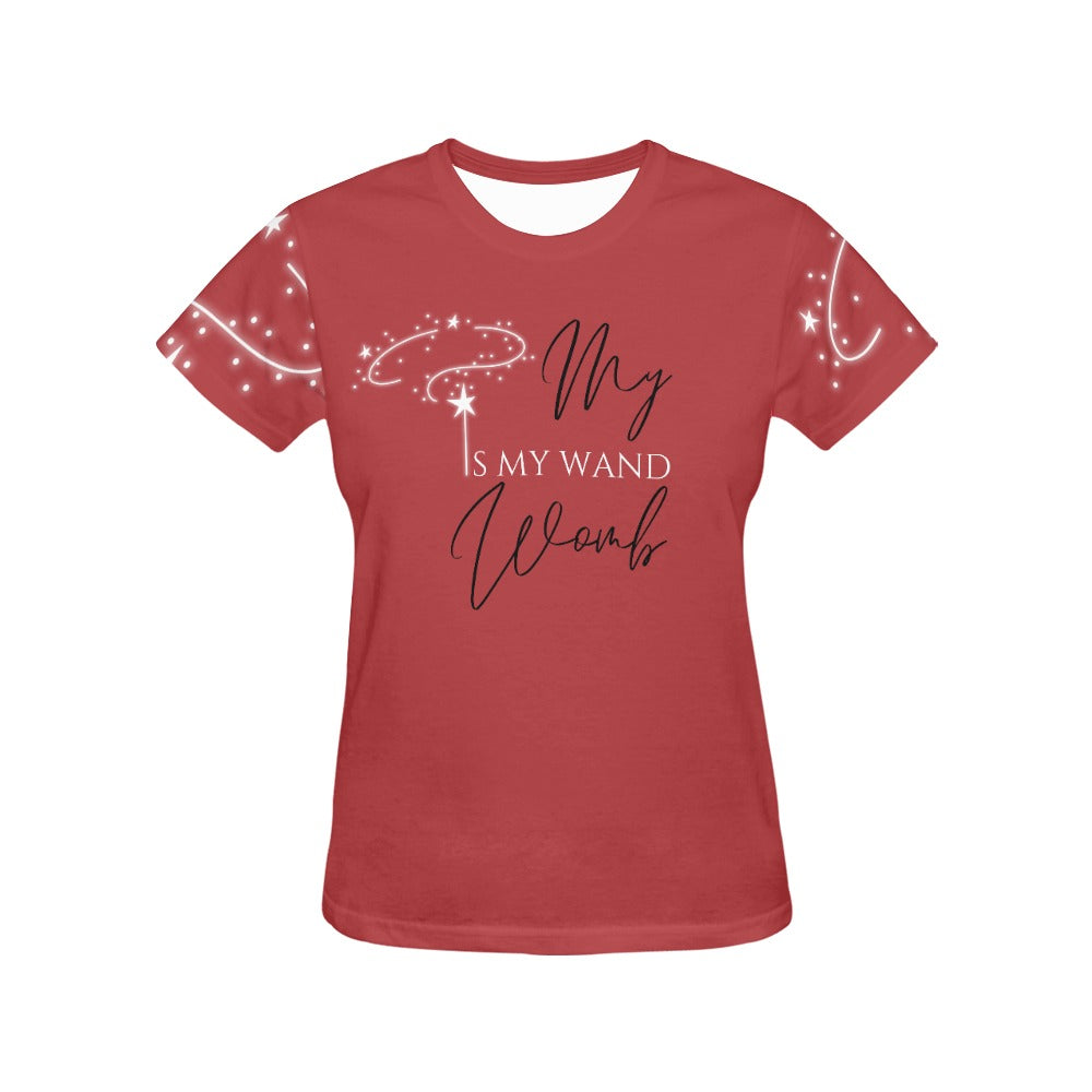 My Womb Is My Wand Women's Print T-shirt