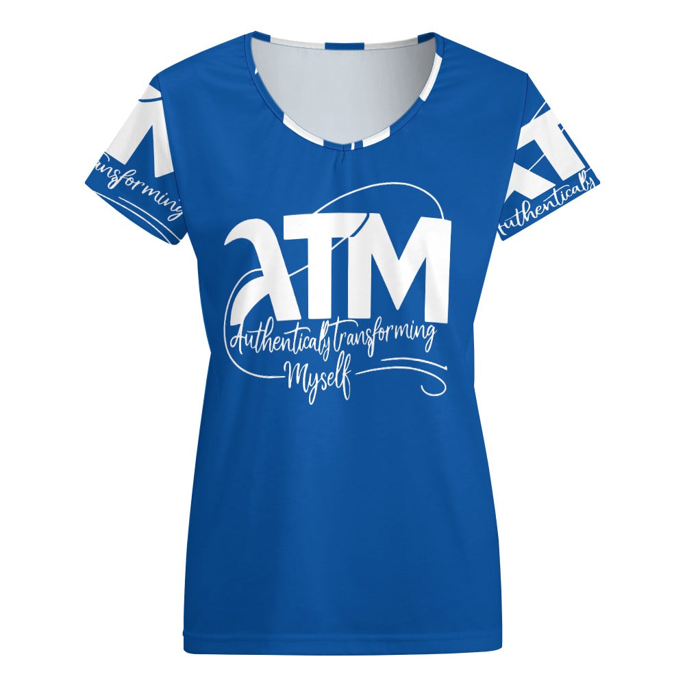 ATM- Authentically Transforming Myself V-neck short sleeve T-shirt