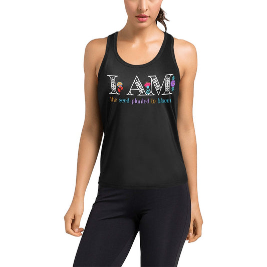 I Am the Seed Planted to Bloom Women's Racerback Tank Top