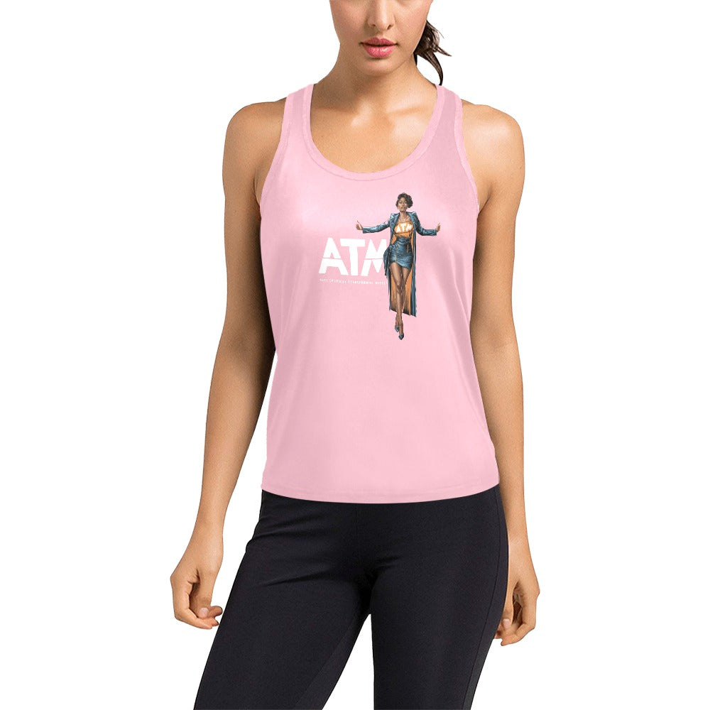 Authentically Transforming Myself Confidant Woman Women's Racerback Tank Top