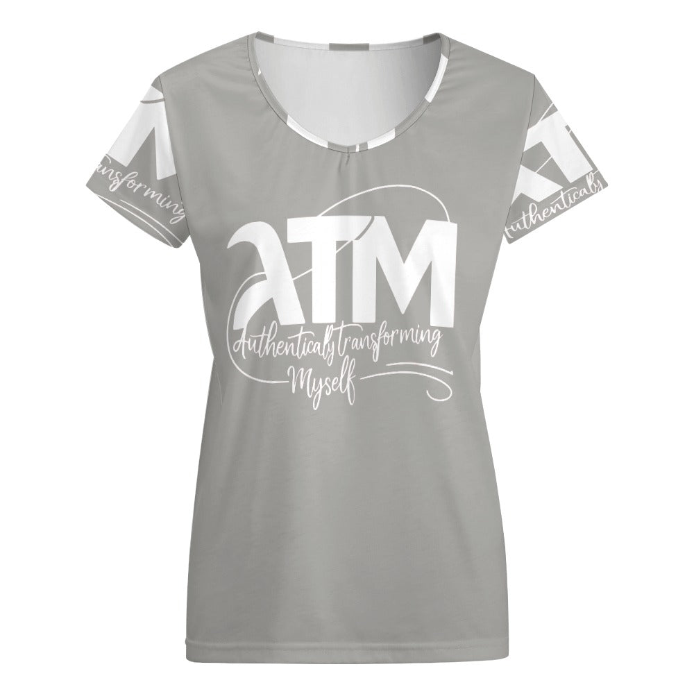 ATM- Authentically Transforming Myself V-neck short sleeve T-shirt