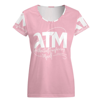 ATM- Authentically Transforming Myself V-neck short sleeve T-shirt